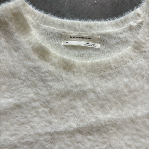 Anthroplogie fuzzy sweater top - Picture 3 of 8